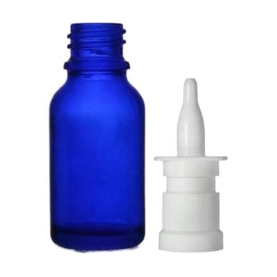 quality 15ml Cosmetic Oil Blue Bottle / 15ml Blue Bottle Glass factory