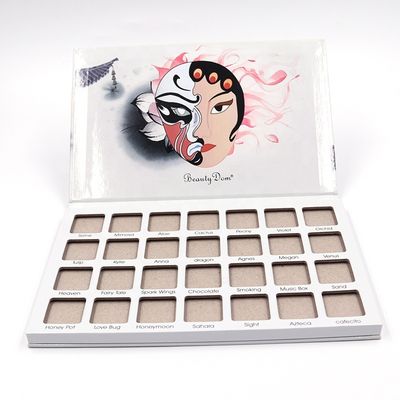 quality Wholesale 28 Colors Private Label Waterproof Eyeshadow Palette Cardboard Empty Makeup Eyeshadow Palette Packaging Case factory